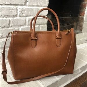 Ralph Lauren Newbury Leather Tote